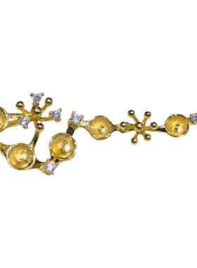 其他女纯银金色吊坠配件国产高级