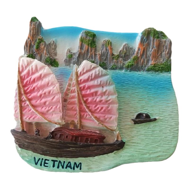 越南柬埔寨老挝吴哥窟冰箱贴旅游纪念品3d立体浮雕手绘树脂磁贴