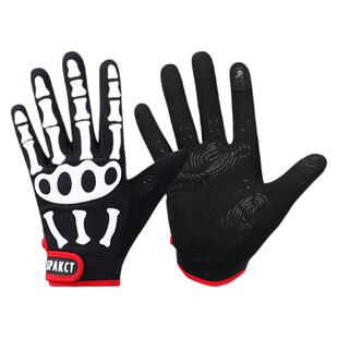 【清仓】思帕客经典款骑行手套男女山地自行车长指骷髅关节春夏季