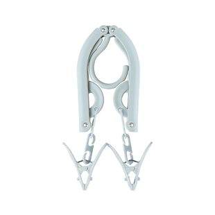 户外旅行多功能折叠衣架魔术晾衣架带夹子塑料晒衣架旅游洗漱用品