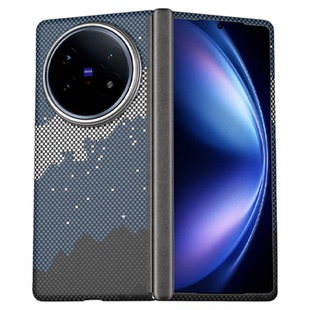 conga适用vivoxfold5手机壳xfold3pro转轴凯夫拉芳纶纤维保护套vivo xfold5折叠屏中轴铰链高级商务全包磁吸