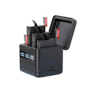 绿炫适配GoPro5/6/7/8相机电池GoProHero充电器gopro5电池充电器