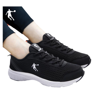 乔丹女鞋跑步鞋2026春季网面透气官方旗舰店黑色鞋子跑鞋运动鞋女