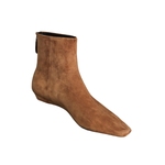 MIA羊反皮x牛皮里 法式小方头小短靴瘦瘦靴后拉链2025年冬季韩系