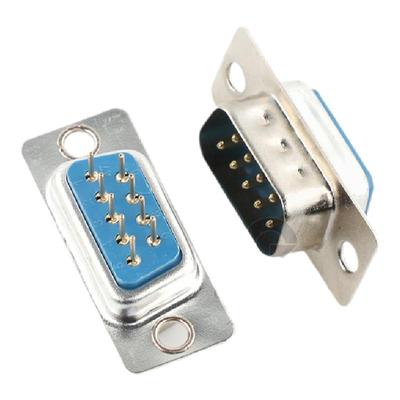 焊板式插座弯针公头母头