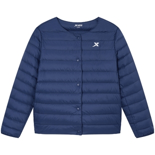 特步童装秋冬新款大童外套男童保暖轻薄羽绒服儿童校服神器防寒服