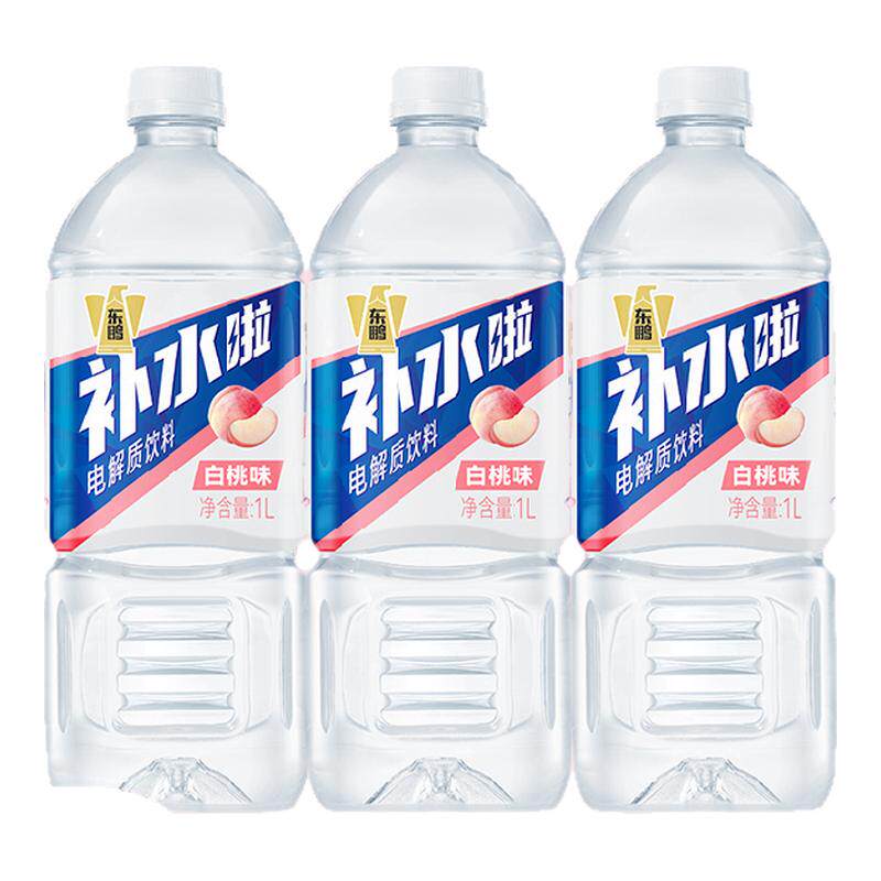 东鹏补水啦电解质饮料1L白桃味