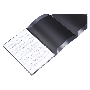 展开式乐谱夹6页磨砂封面演奏专用A3A4曲谱夹折叠钢琴改谱琴谱夹