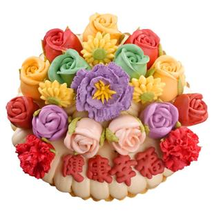面食馒头花饽饽寿人寿桃母亲花馍馍妈妈生日蛋糕面鱼金蟾留娘糕