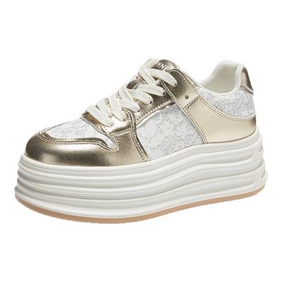 达芙妮经典小白鞋厚底板鞋