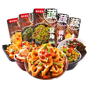 海带丝萝卜藕片土豆片下饭菜酸豆角咸菜休闲卤味零食小吃素菜零食