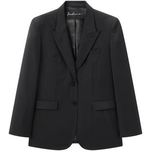 太平鸟大师系列高端通勤精纺羊毛西装外套女品质感新款A1BAF1399