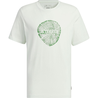阿迪达斯男士印花短袖圆领T恤