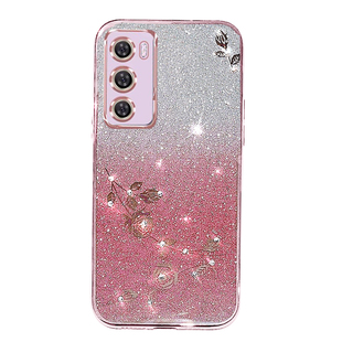渐变闪钻适用OPPO Reno12pro手机壳女新款PJVW110网红高级感5G全包防摔0pp0reno13硅胶保护套透明创意软外壳+