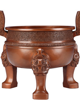 战国楚大鼎紫铜摆件开业礼赠