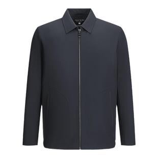 Alfieri艾法利24秋冬款挺括服帖经典简约翻领拉链款男士夹克外套