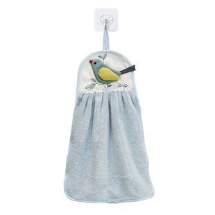 擦手布挂式吸水加厚开手毛巾厨房搽手巾挂式卫生间干手巾可爱韩国