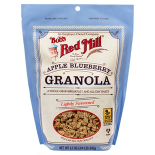 鲍勃红磨坊原装进口格兰诺拉烘焙水果麦片无麸质苹果蓝莓燕麦即食