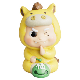 2026创意新款马小财马年吉祥物客厅桌面工位小摆件情绪稳定神器