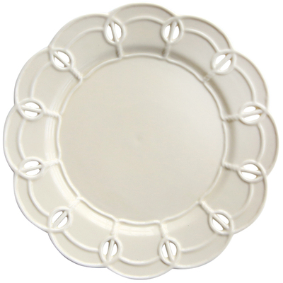 法式复古浮雕花边婚礼蛋糕陶瓷盘