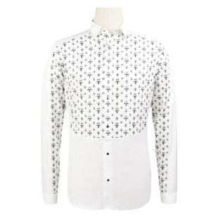 ZOTENO/左天奴衬衫男士高档高务正装修身衬衣纯棉钢扣A0C47