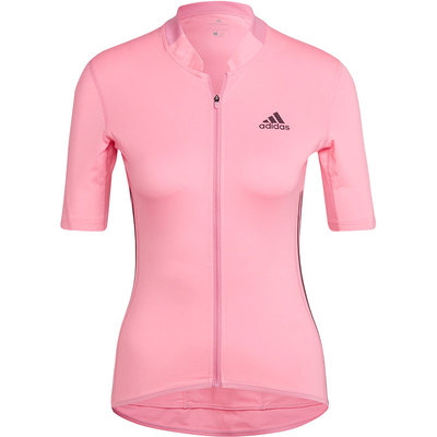 阿迪达斯女子拉链骑行服短袖