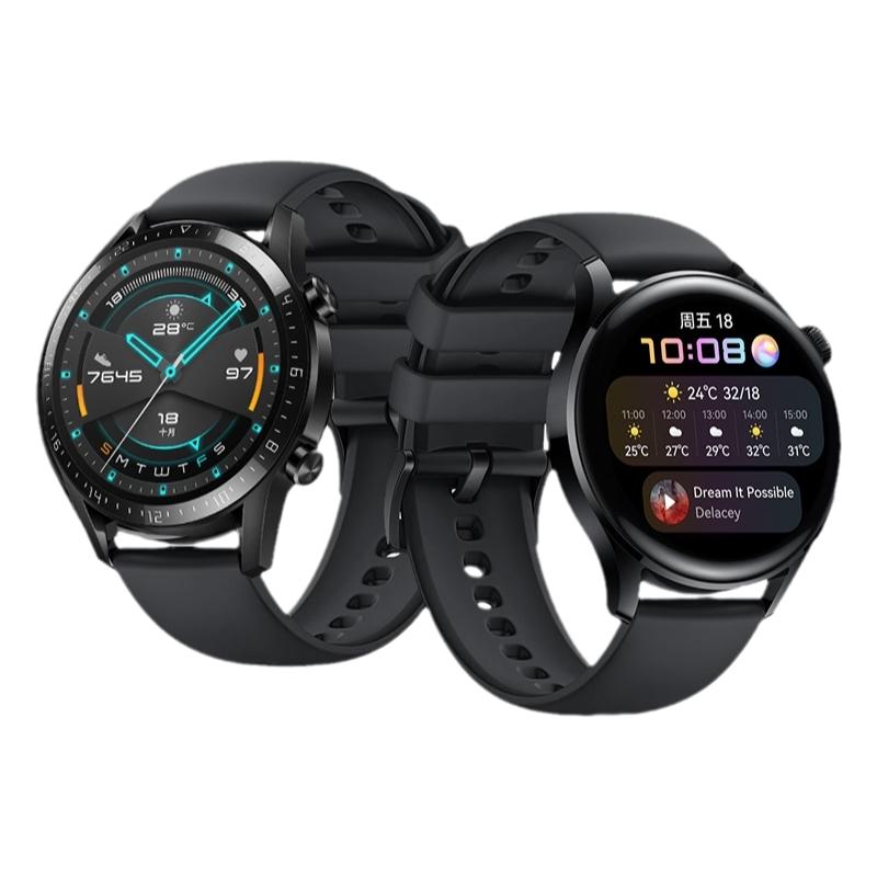 适用华为watch5手表带watchgt5硅胶GT4/5腕表带watch4 Pro官方watch3同款3pronew运动gt3雅致智能gt2男新女款