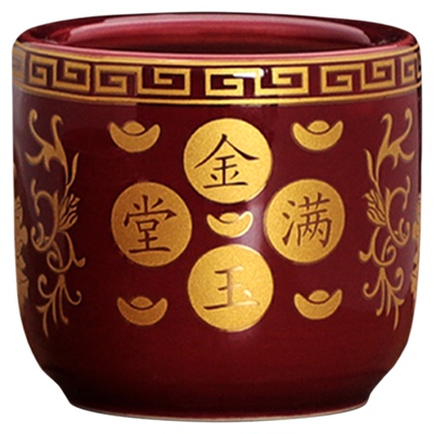 陶瓷供佛前地主家用观音金砂