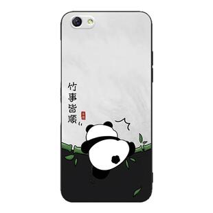luckrider适用于OPPOR9s Plus手机壳r9splustma卡通抱竹熊猫包边   oppo  r9splusma蝴蝶软硅胶f3 plus磨砂防