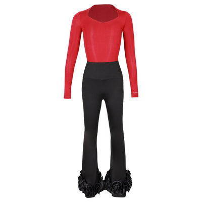 拉丁少儿修身百搭舞蹈体服上衣