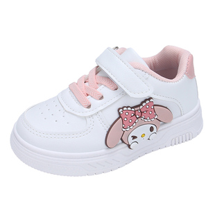 女童运动鞋2025春秋新款卡通时尚儿童小白鞋软底防滑中小童宝宝鞋
