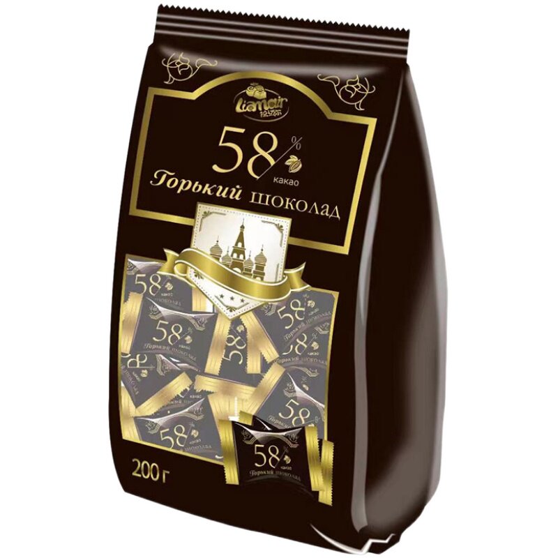 阿塞拜疆进口拉迈尔牌黑巧克力85%95%可可脂 独立包装 休闲零食