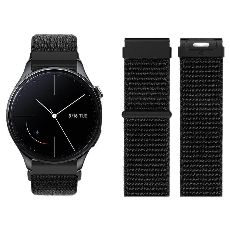 适用小米watchs5表带s4sport尼龙手表s3按键拆编织回环腕表带s2智能男女xiaomi s1pro运动替换s4 41女款腕带