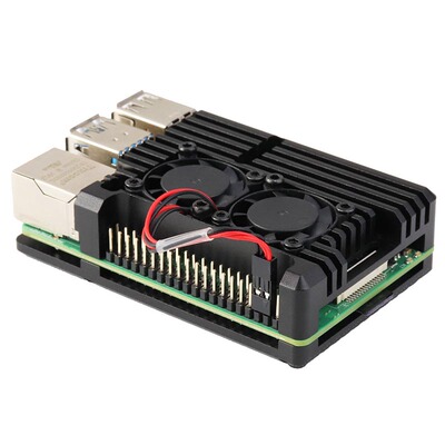 双风扇盔甲散热外壳铝合金