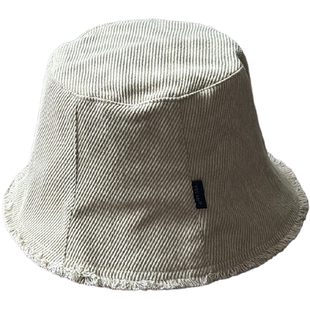 /腐木/侘寂风日系素色水桶帽女破败粗犷肌理感渔夫帽子深帽筒百搭