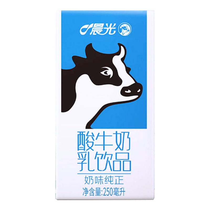 晨光全脂24蓝盒超值原味早餐酸奶