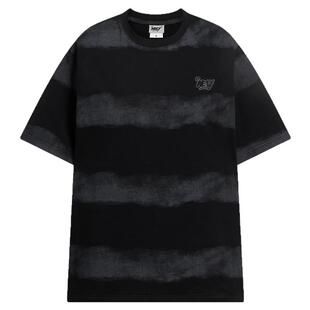 NELY小尼力扎染logo刺绣t恤男女夏季重磅短袖半袖情侣ins潮流上衣