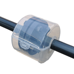 pp塑料法兰保护套防护罩耐酸碱防泄漏腐蚀喷溅射安全透明法兰盒