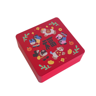 新款马年雪花酥凤梨酥饼干手工曲奇包装盒新年礼盒铁口马盒空盒子