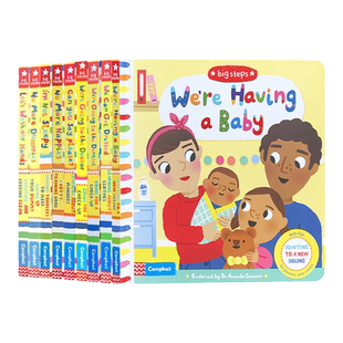 100元3本英文原版Campbell Books系列洞洞推拉书绘本My Little Green World/Big Steps/My Magical Rainbow/ Feelings儿童拉拉书