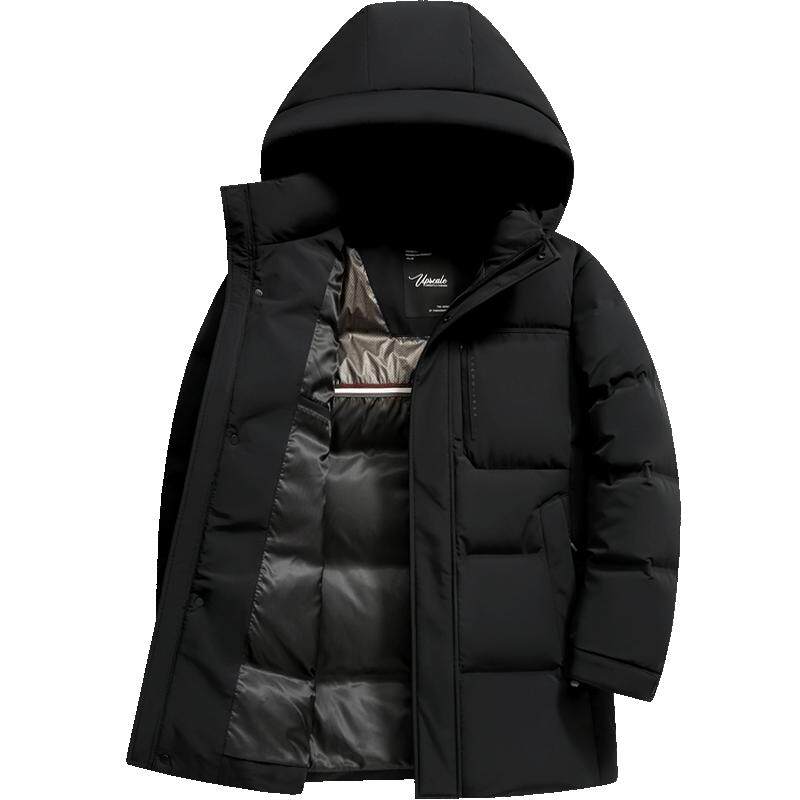 雪中飞高档牛奶丝加厚中长羽绒服