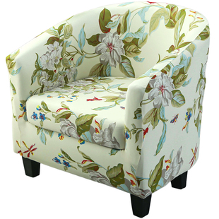 2026防滑两件套分体半圆单人沙发套罩全包酒店u圈椅盖布巾独立座