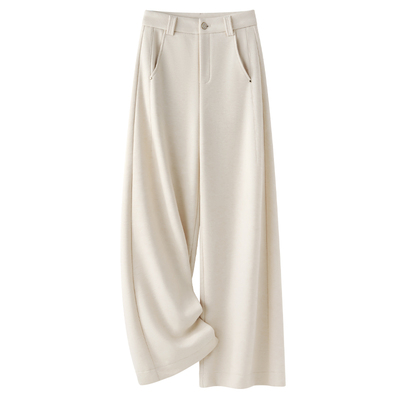 高腰简约百搭聚品衣成长裤慵懒