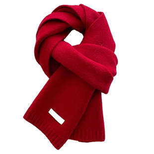 韩系ins风手工针织围巾女2025新款秋冬高级感百搭保暖防寒围脖潮