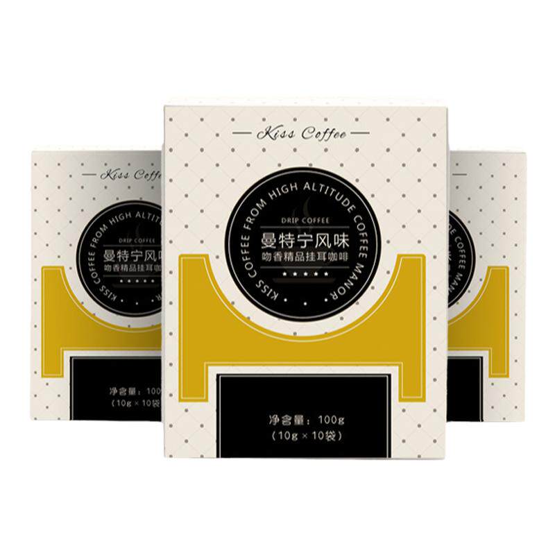 景兰吻香意式蓝山风味盒装咖啡粉