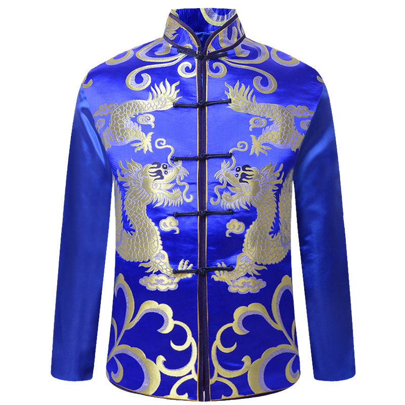 男老人冲喜云锦刺绣寿服全套