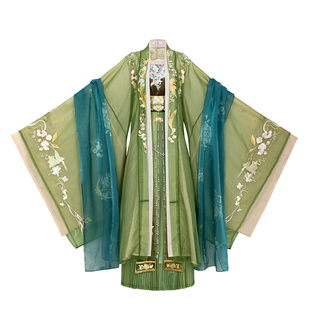 花朝记|月光蕉海|唐风汉服大袖衫刺绣诃子吊带齐腰裙春夏秋女装