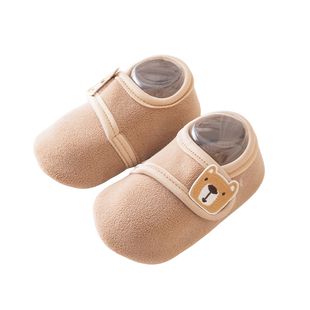 贝因美婴儿鞋袜软底防滑宝宝地板鞋婴儿鞋子小月龄步前鞋室内隔凉