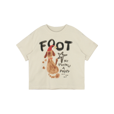 大耳象女童纯棉印花T恤2026夏季新款宝儿卡通休闲百搭薄短袖上衣