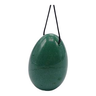 纯天然绿东陵玉石鸡蛋 鸡蛋形半宝石吊坠饰品 手把件玩件摆件饰品